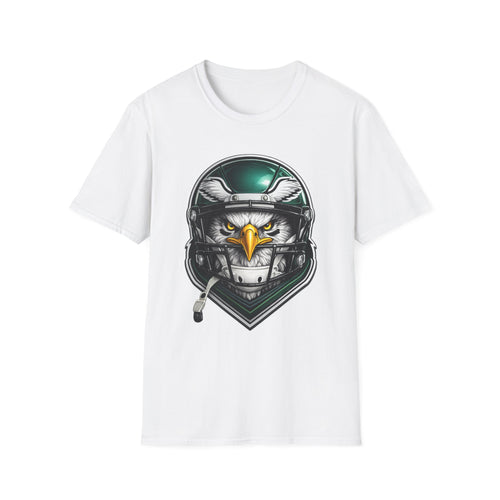 Eagle Helmet T‑Shirt — Fierce Pilot Graphic Tee for Aviation & Biker Fans