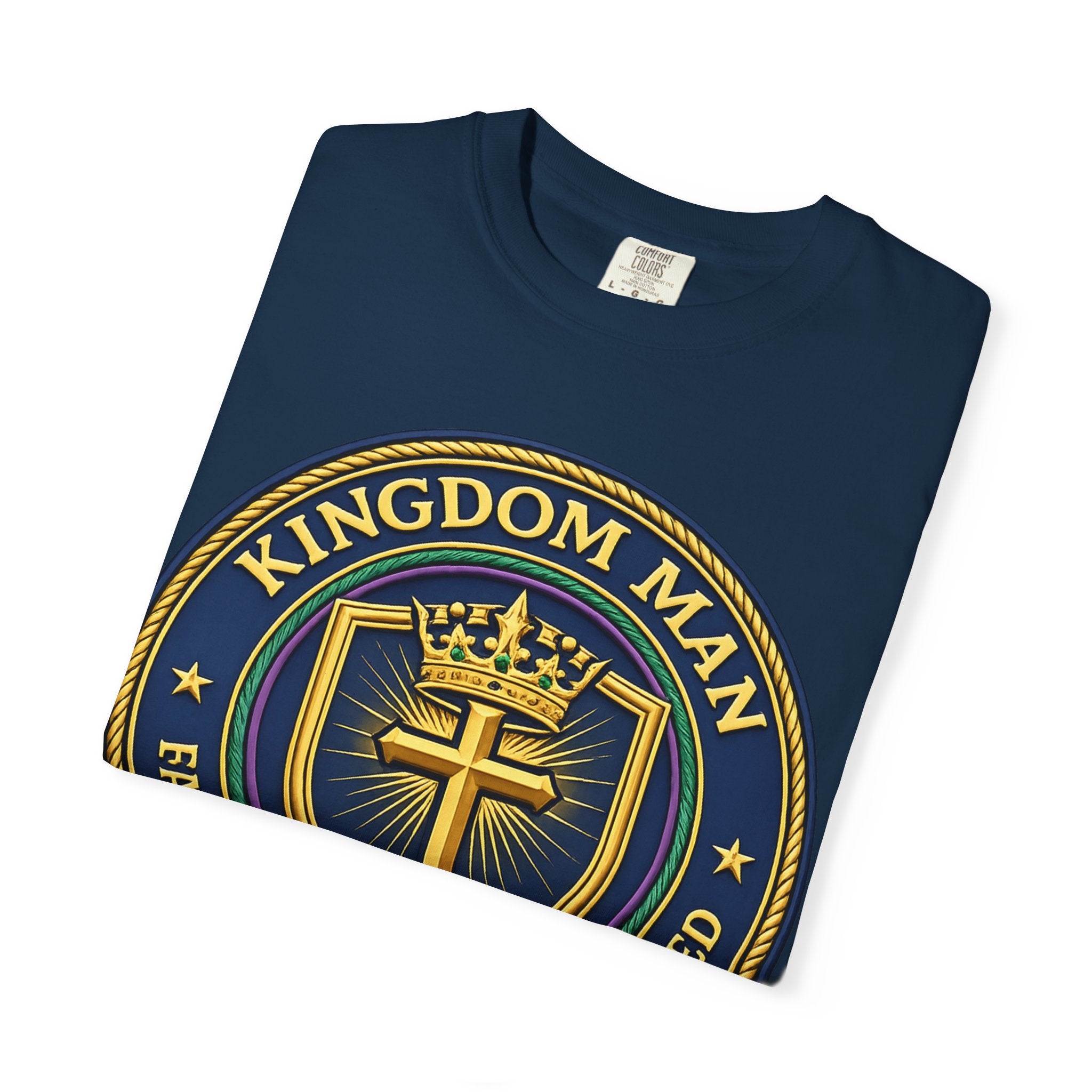 Kingdom Man T-Shirt — Faithful • Obedient • Blessed Christian Tee