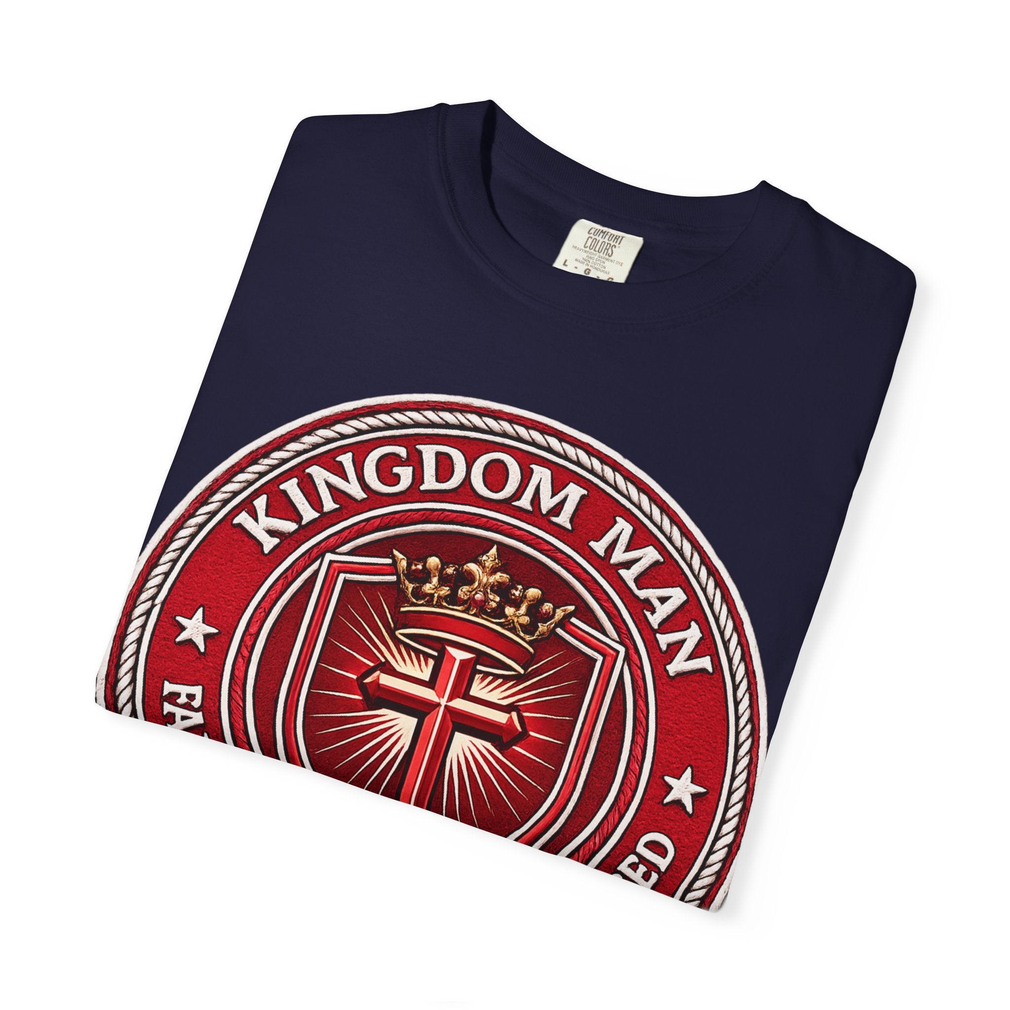 Kingdom Man T-Shirt — Faithful • Obedient • Blessed Christian Tee