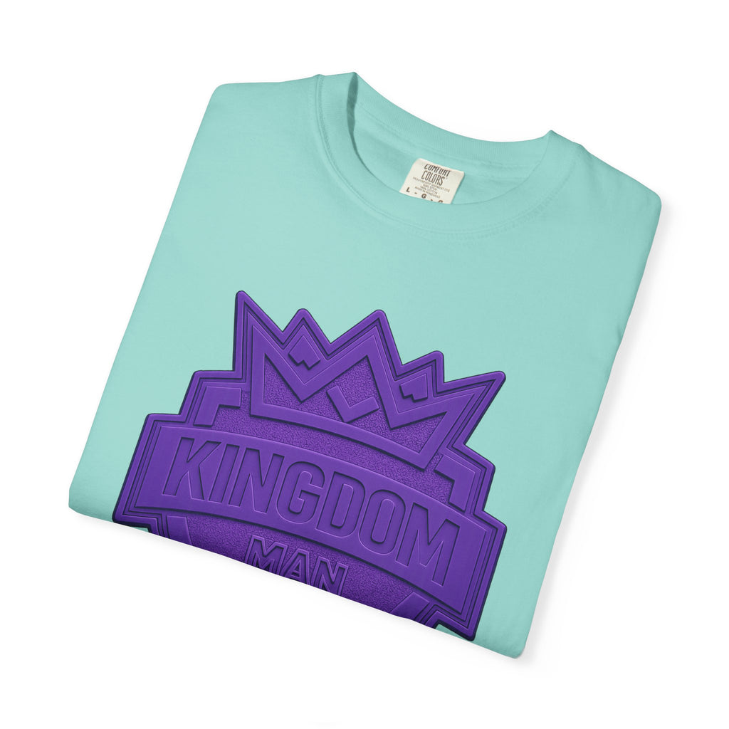 Kingdom Shield T-Shirt — Purple Crest Cross Graphic Tee