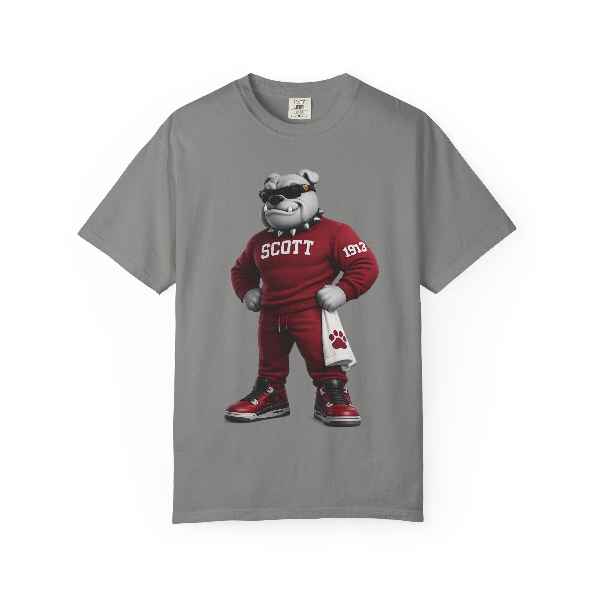 Bulldogs Mascot T-Shirt — 'Scott' Vintage Team Tee