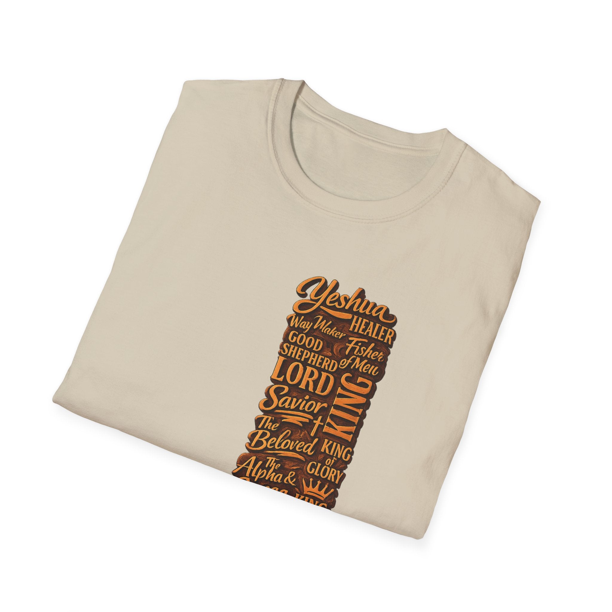 Christian Faith T-Shirt — 'Lord Savior King' Typography Design