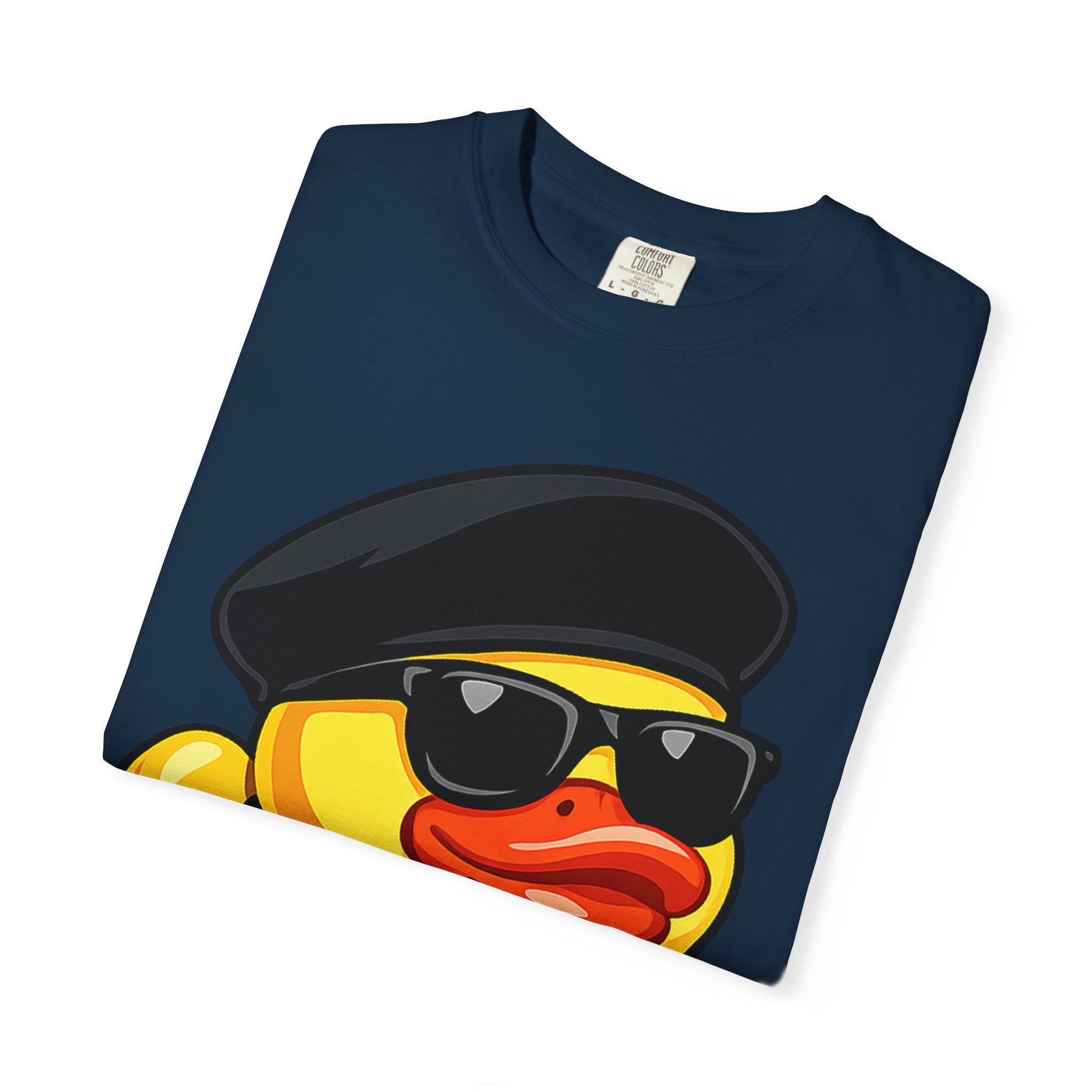 Cool Rubber Duck T-Shirt — Retro New Jack Ducky with Sunglasses & Chain