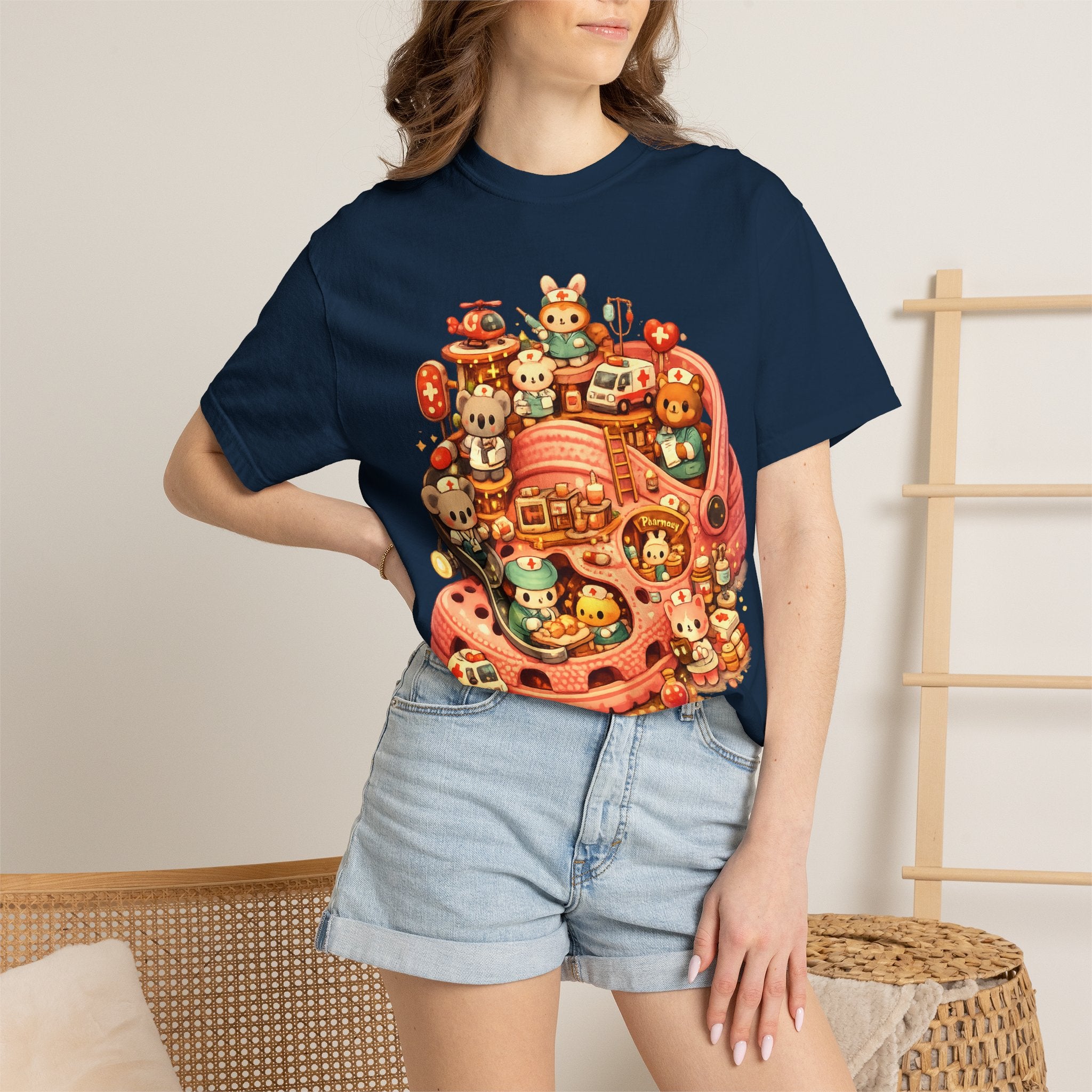 Cute Animal Sneaker Tee — Kawaii Shoe Crew Graphic T-Shirt