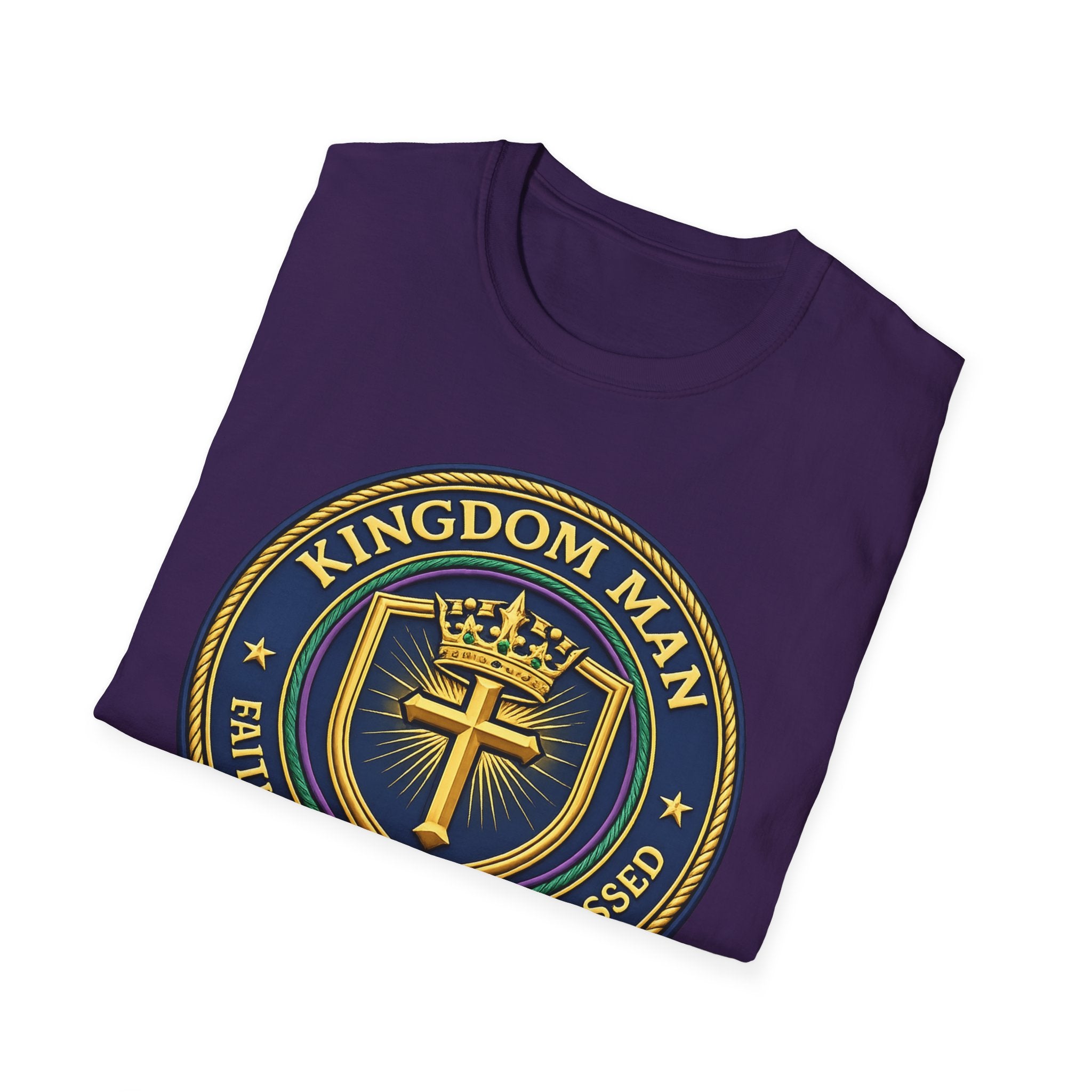 Kingdom Man T-Shirt — Faithful Obedient Blessed Christian Graphic Tee