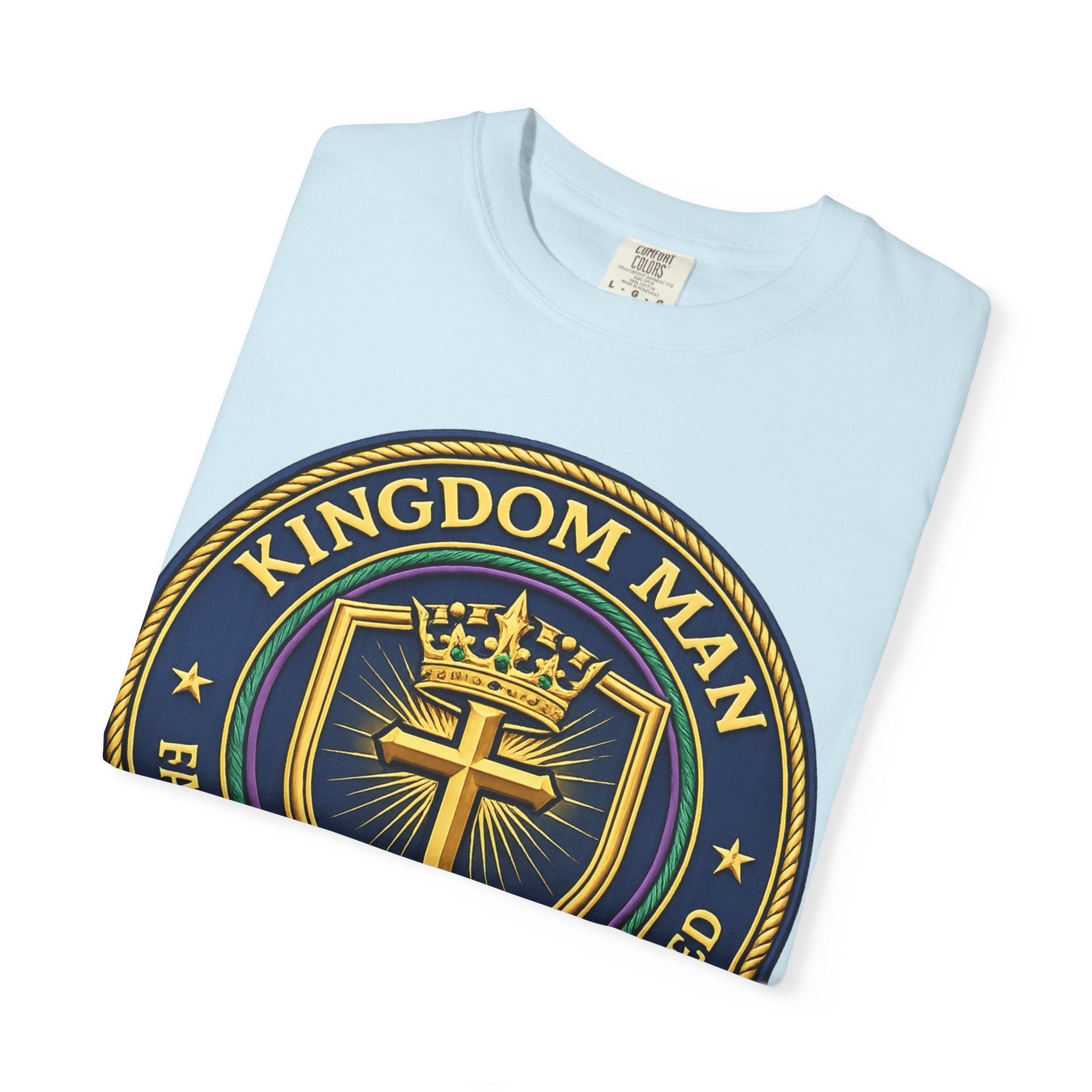 Kingdom Man T-Shirt — Faithful • Obedient • Blessed Christian Tee
