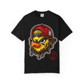 Hen Street Graphic T-Shirt — Streetwear Baseball Cap Mascot Tee