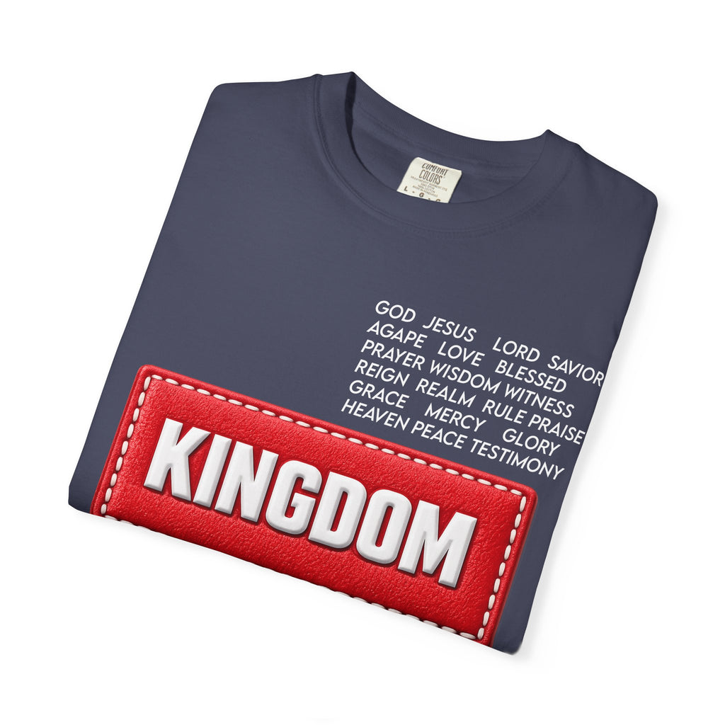 Kingdom Faith T-Shirt — Christian Inspirational Tee with 'KINGDOM' Text
