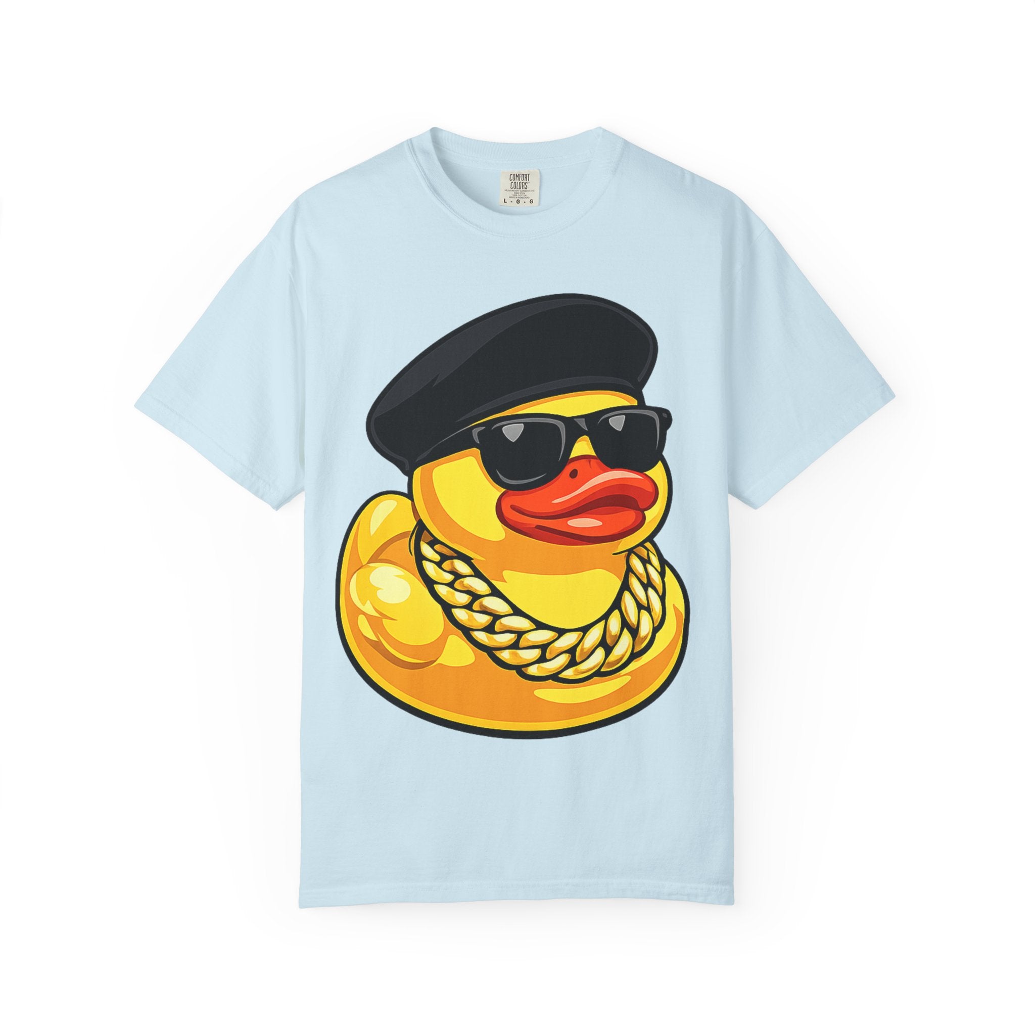 Cool Rubber Duck T-Shirt — Retro New Jack Ducky with Sunglasses & Chain