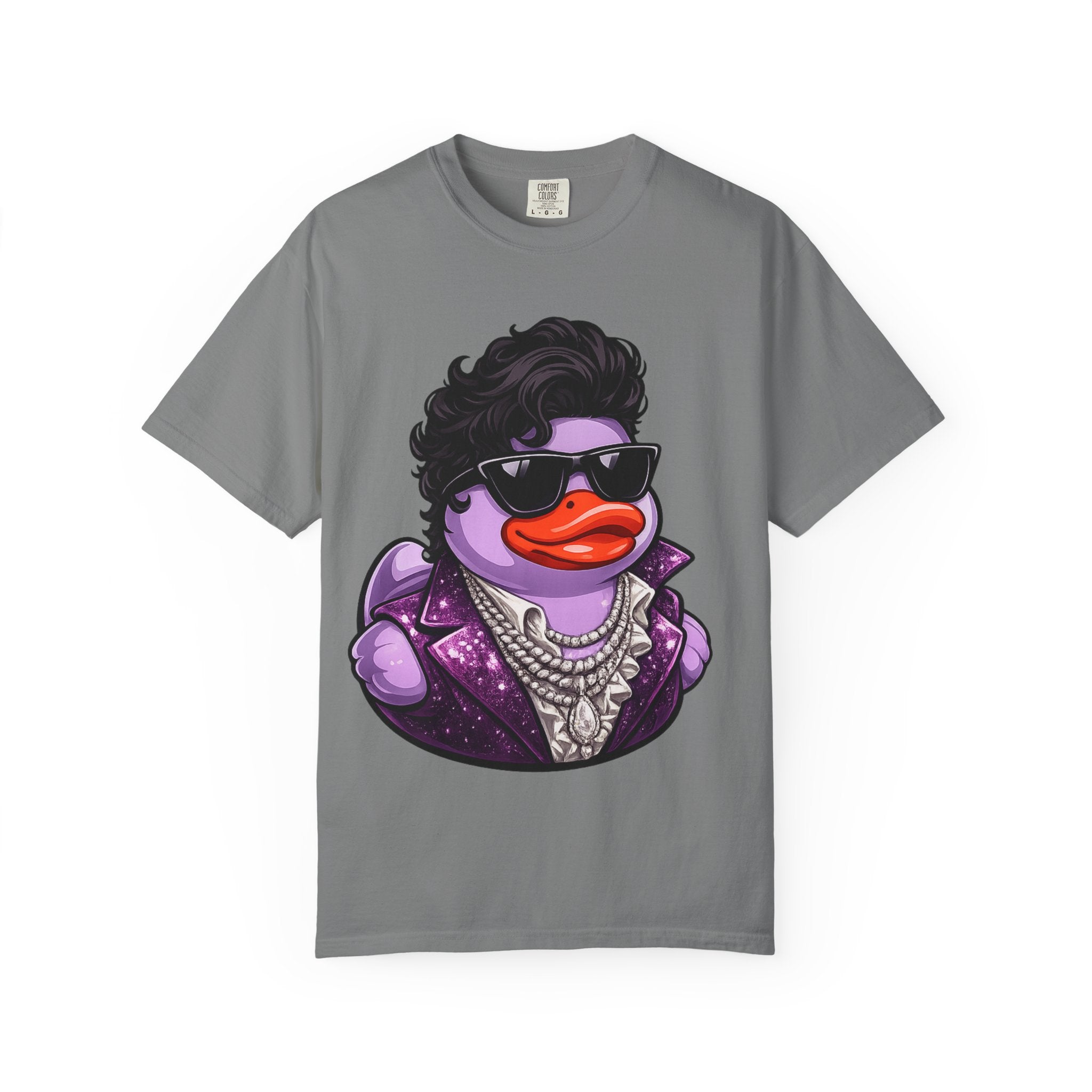 Purple Rock and Soul Rubber Duck graphic T-Shirt