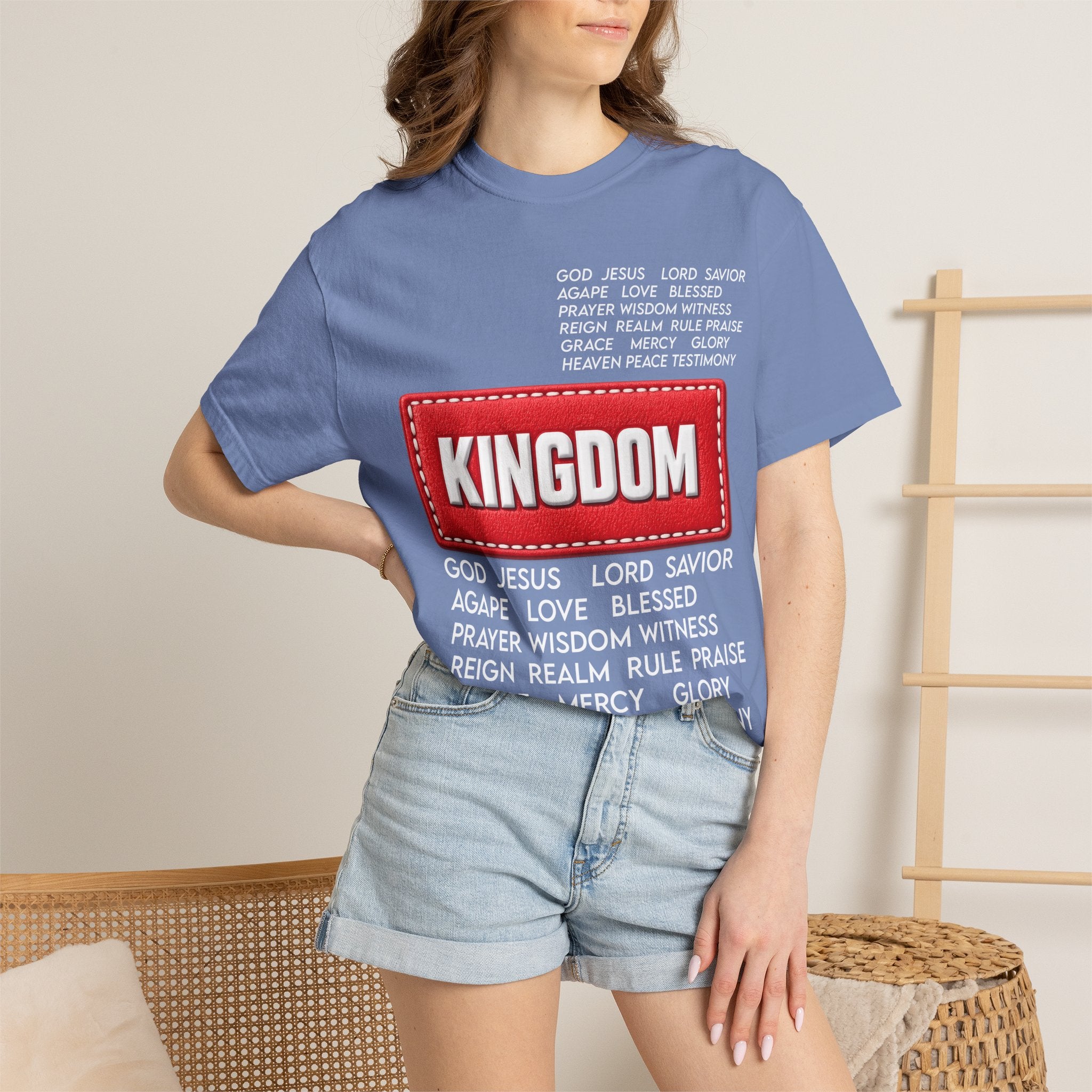 Kingdom Faith T-Shirt — Christian Inspirational Tee with 'KINGDOM' Text