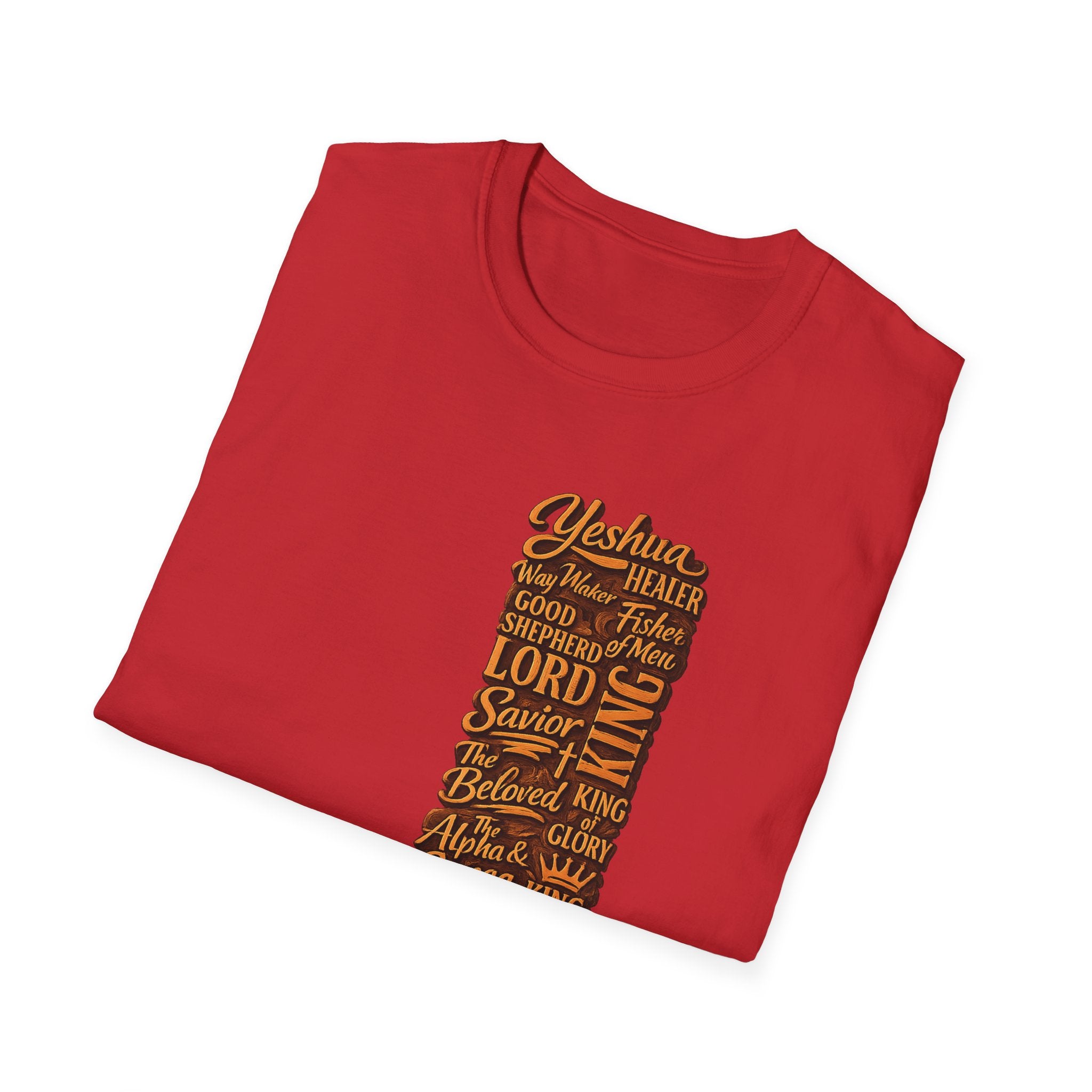 Christian Faith T-Shirt — 'Lord Savior King' Typography Design