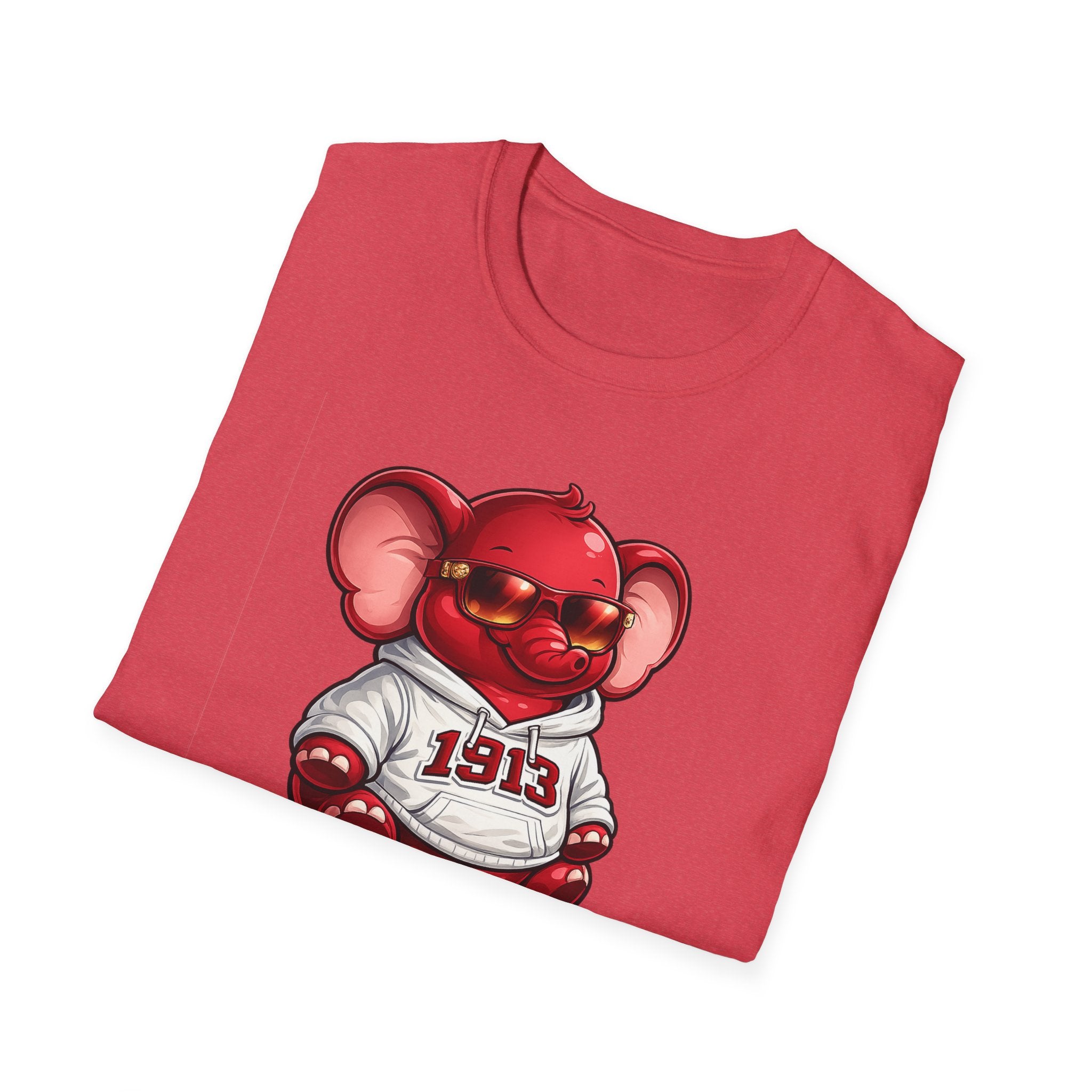 Elephant Mascot Tee — 1913 Red Elephant Graphic T-Shirt