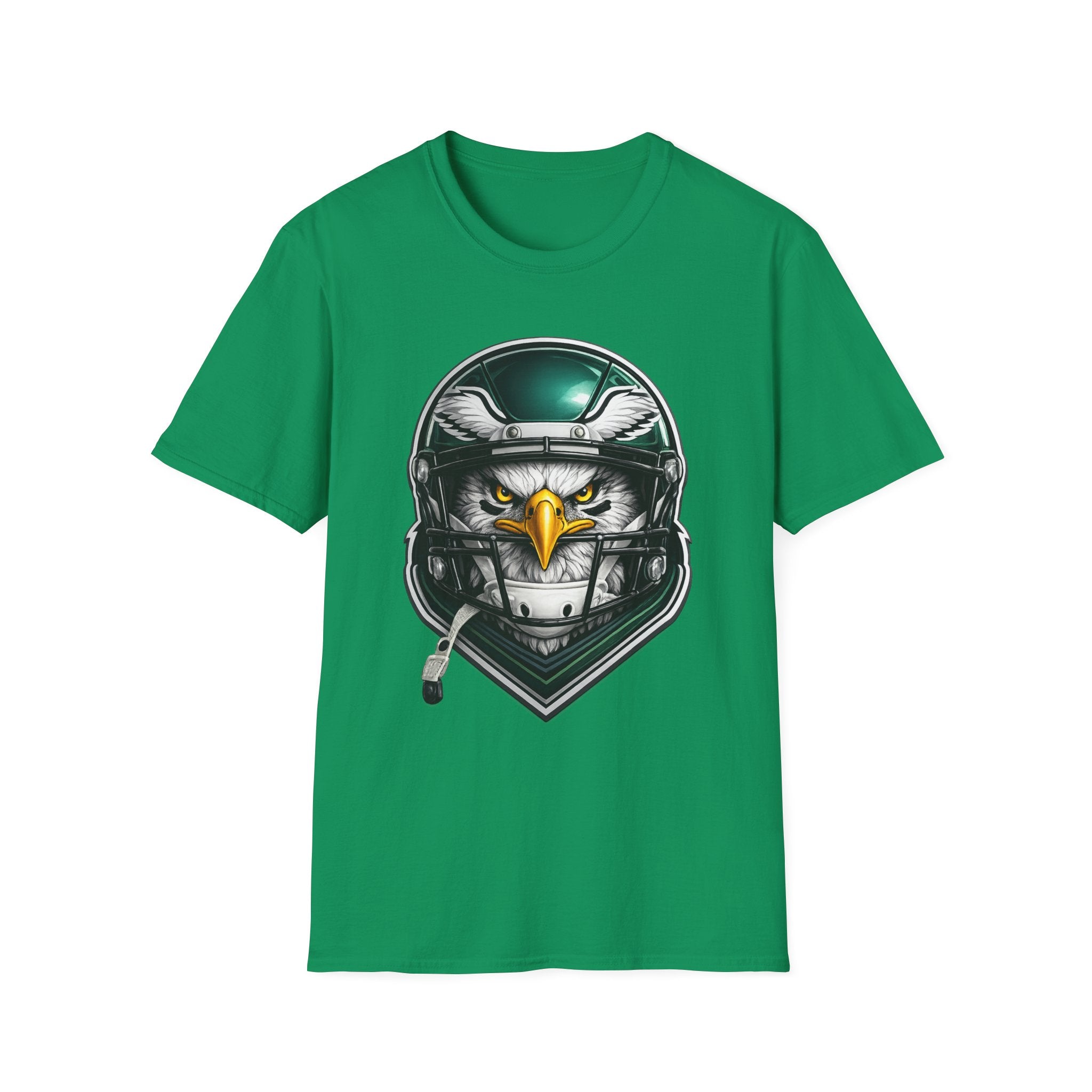 Eagle Helmet T‑Shirt — Fierce Pilot Graphic Tee for Aviation & Biker Fans