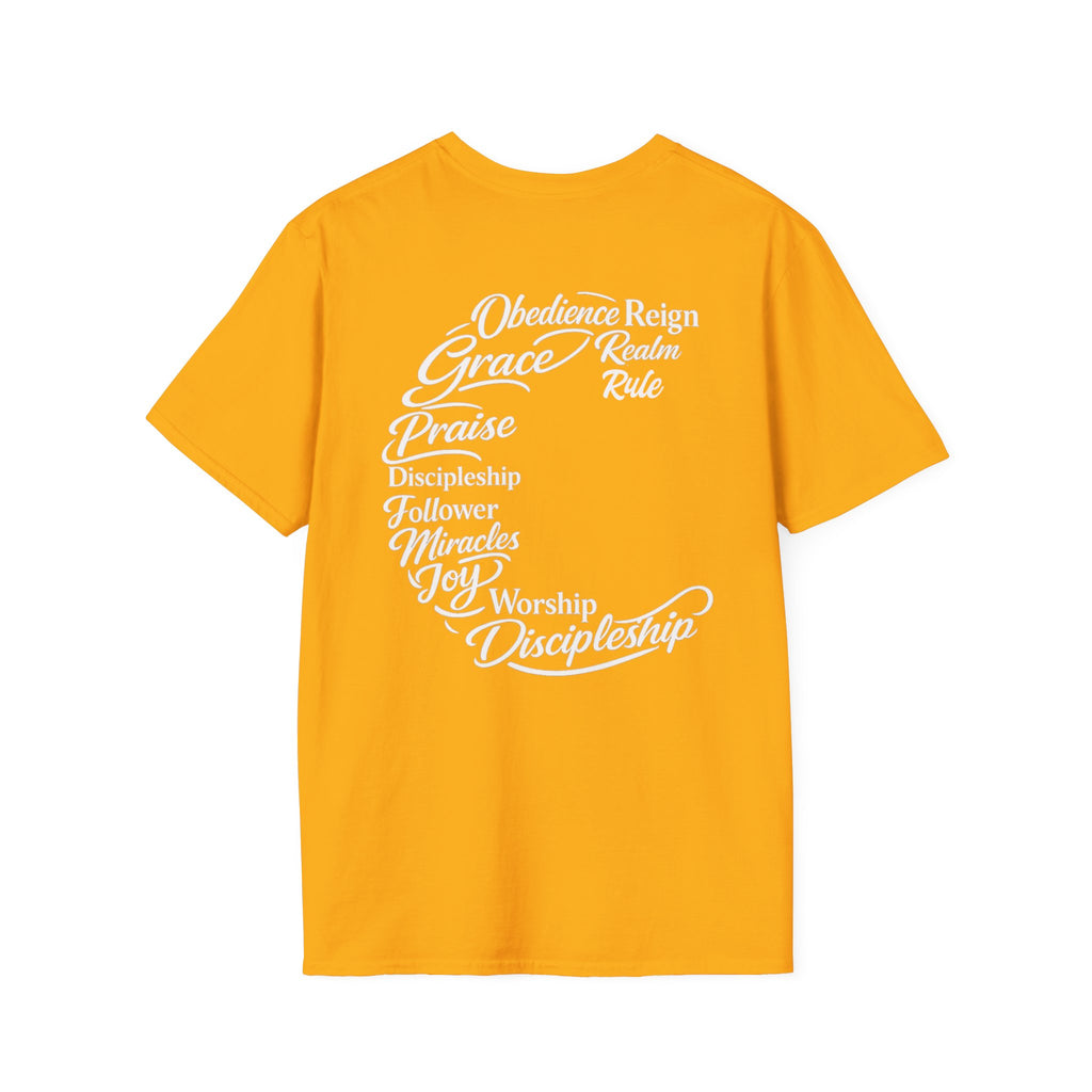 Gospel Typography Tee — Words of Worship