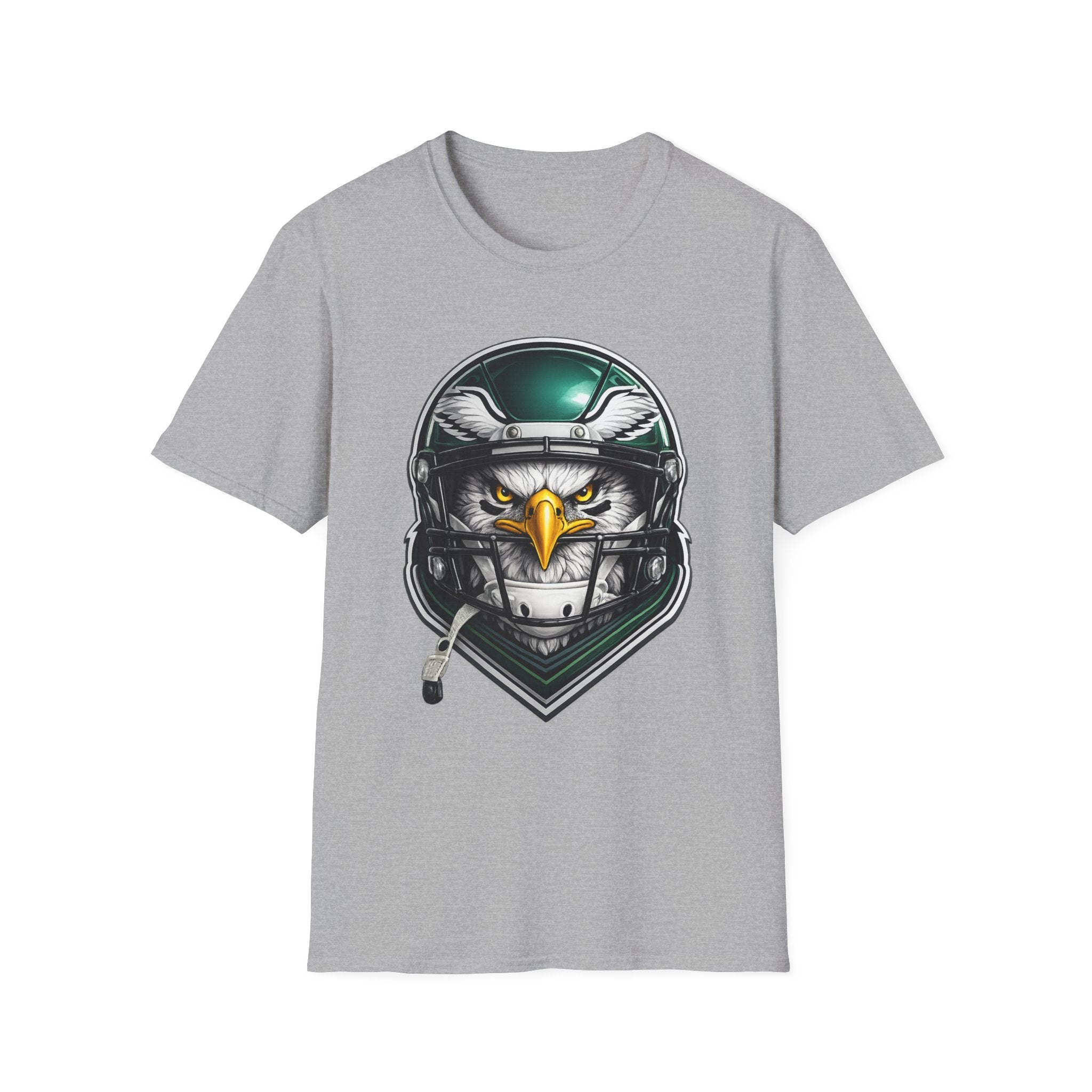 Eagle Helmet T‑Shirt — Fierce Pilot Graphic Tee for Aviation & Biker Fans