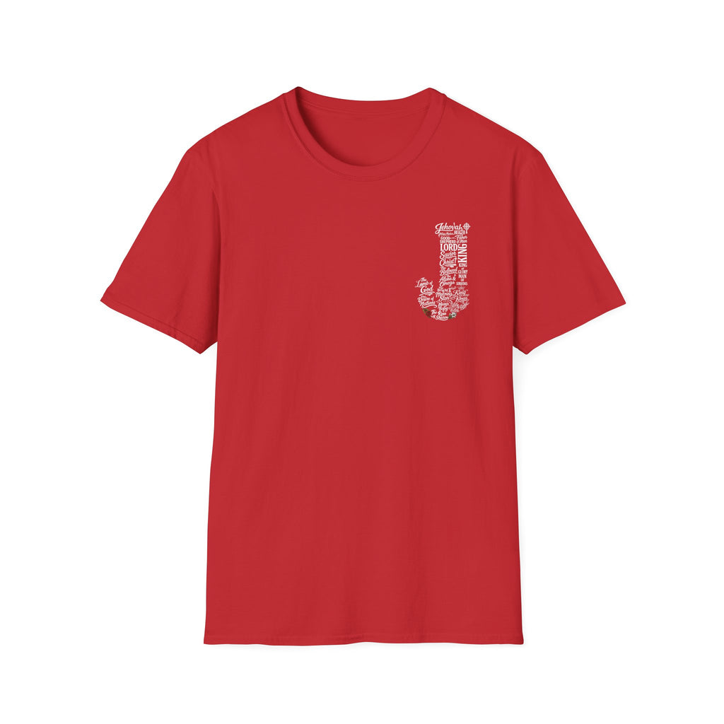 Faith based Typography tee front and back