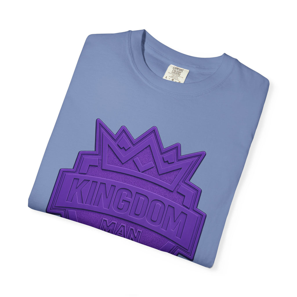 Kingdom Shield T-Shirt — Purple Crest Cross Graphic Tee