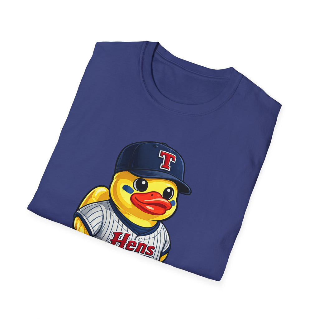 Rubber Duck Baseball T-Shirt — Cute Mascot Team Jersey Graphic Tee