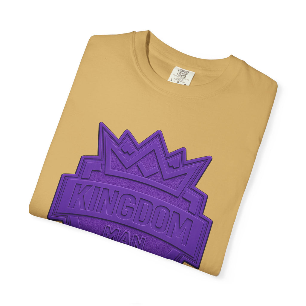 Kingdom Shield T-Shirt — Purple Crest Cross Graphic Tee