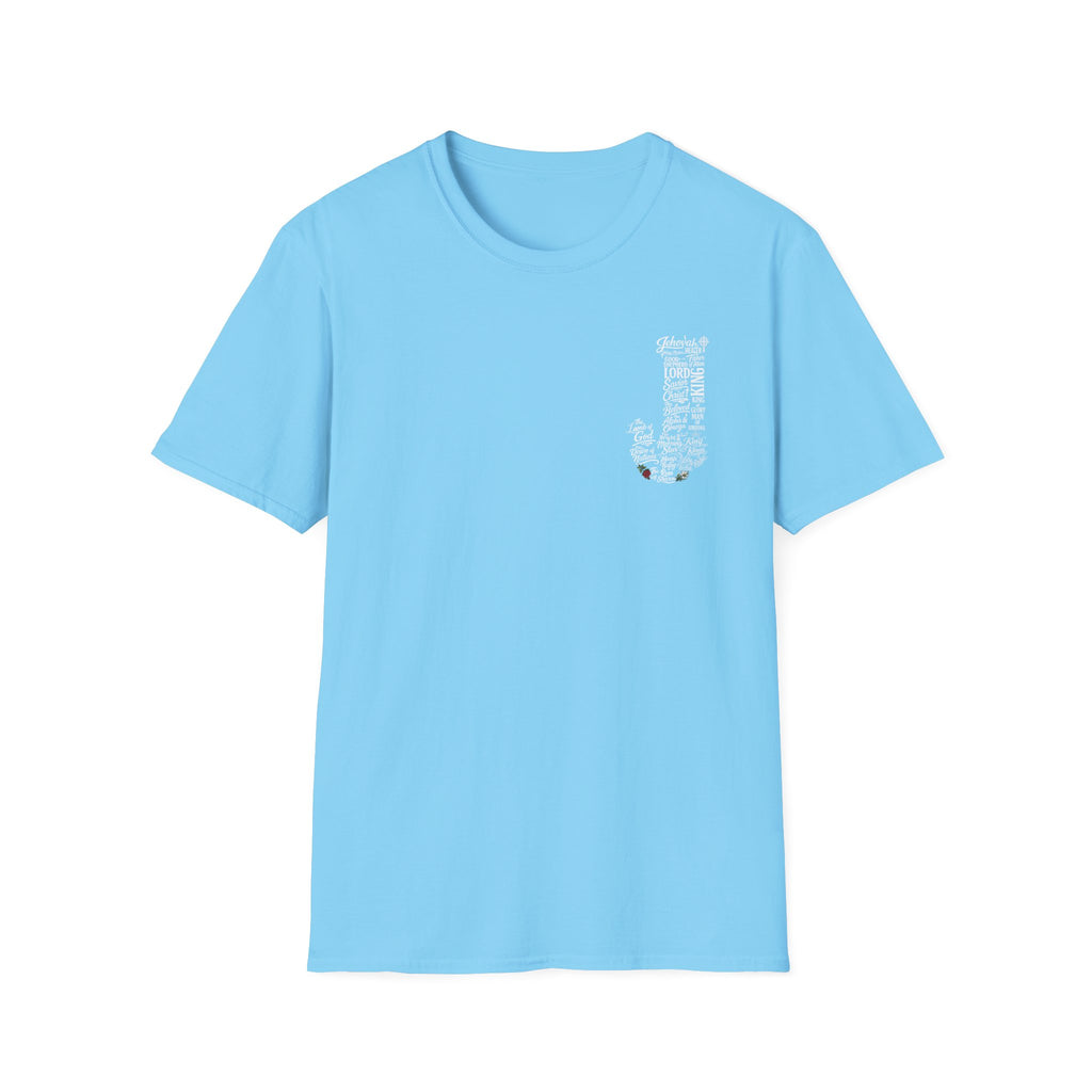 Faith based Typography tee front and back