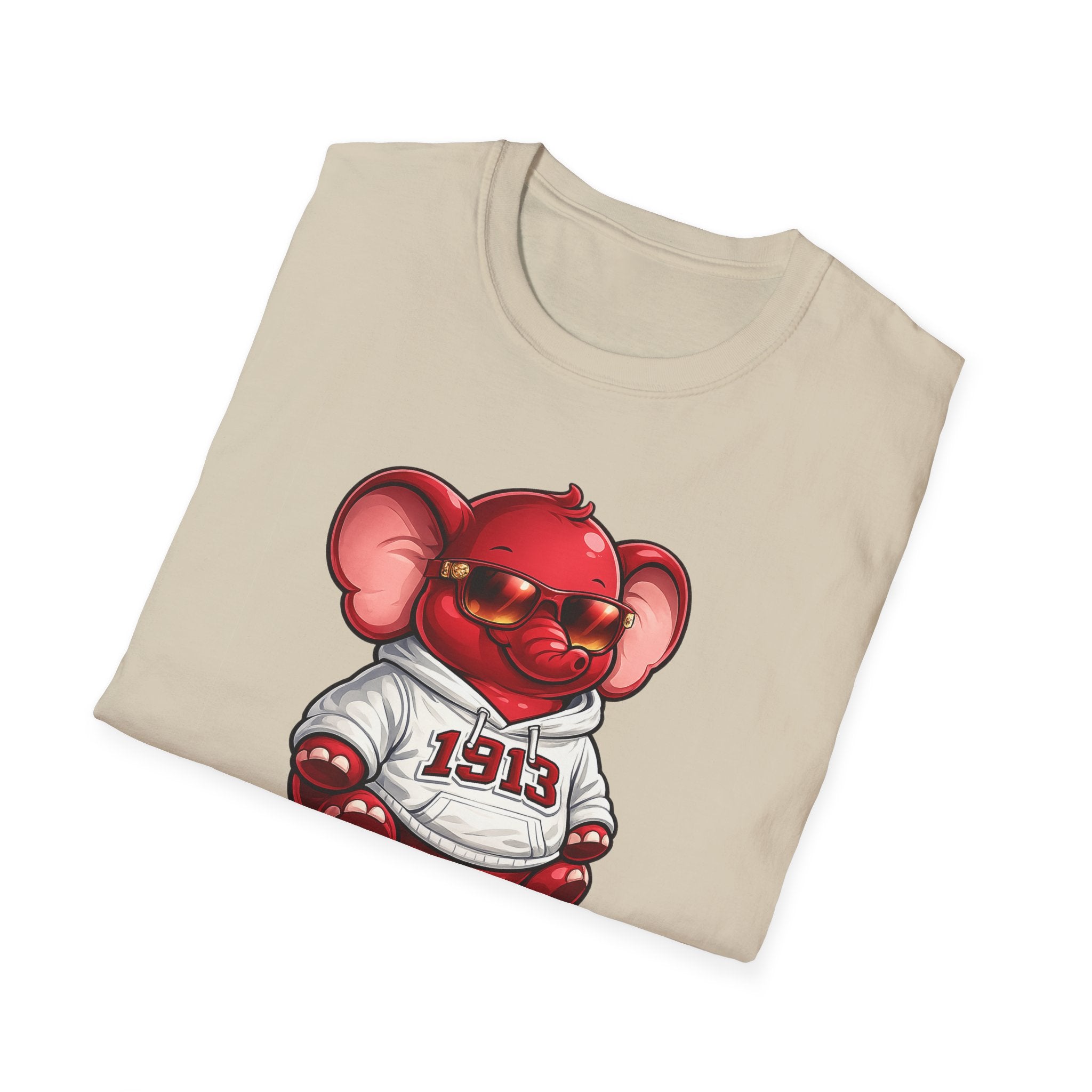 Elephant Mascot Tee — 1913 Red Elephant Graphic T-Shirt